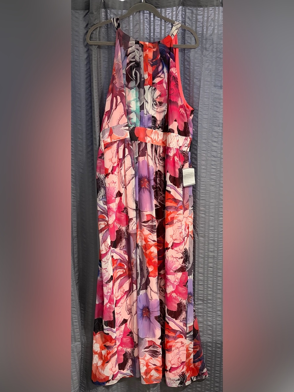 Eliza J Floral Maxi Dress in Pink, Purple & Red Tones